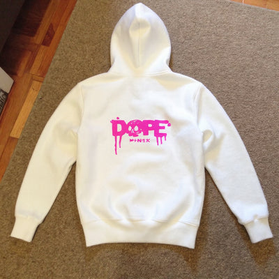 SRIVWEAR™ "DOPE МАНЯК" Бяло худи
