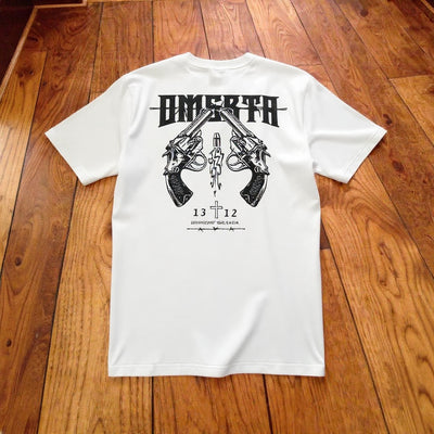 SRIVWEAR™ "OMERTA 1312" Бяла тениска