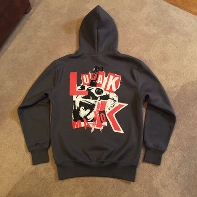 SRIVWEAR™ "ЛУДАК" Сиво худи