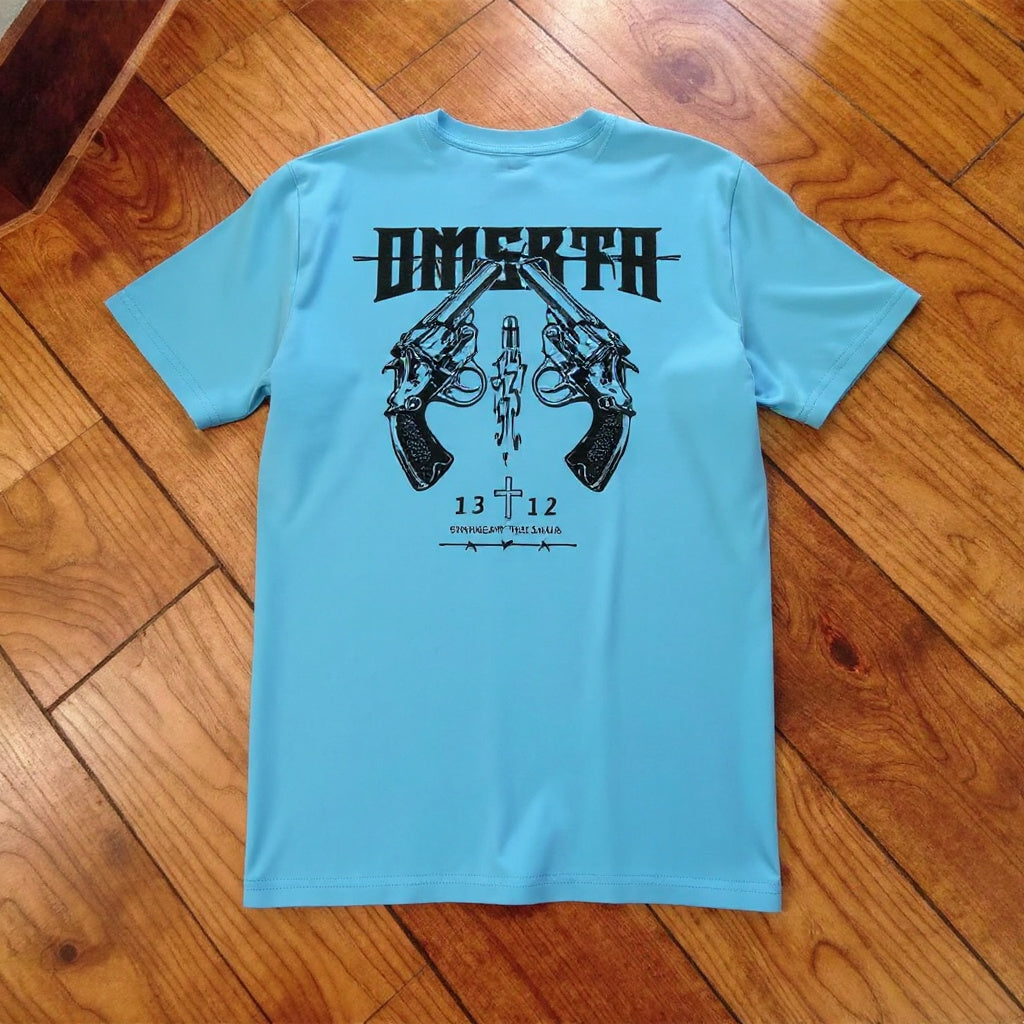 SRIVWEAR™ "OMERTA 1312" Синя тениска