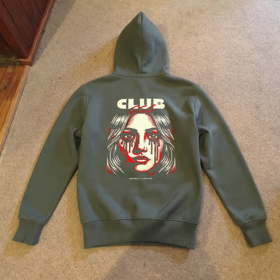 SRIVWEAR™ "CLUB 666" Олив худи