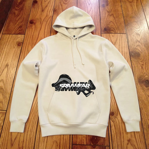 SRIVWEAR™ "CHAIN GRILLZ" Бежаво худи