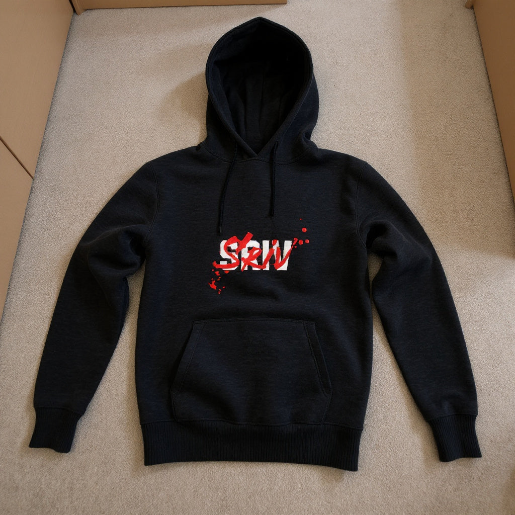 SRIVWEAR™ "НЯМА ДРАМА БРО" Черно худи