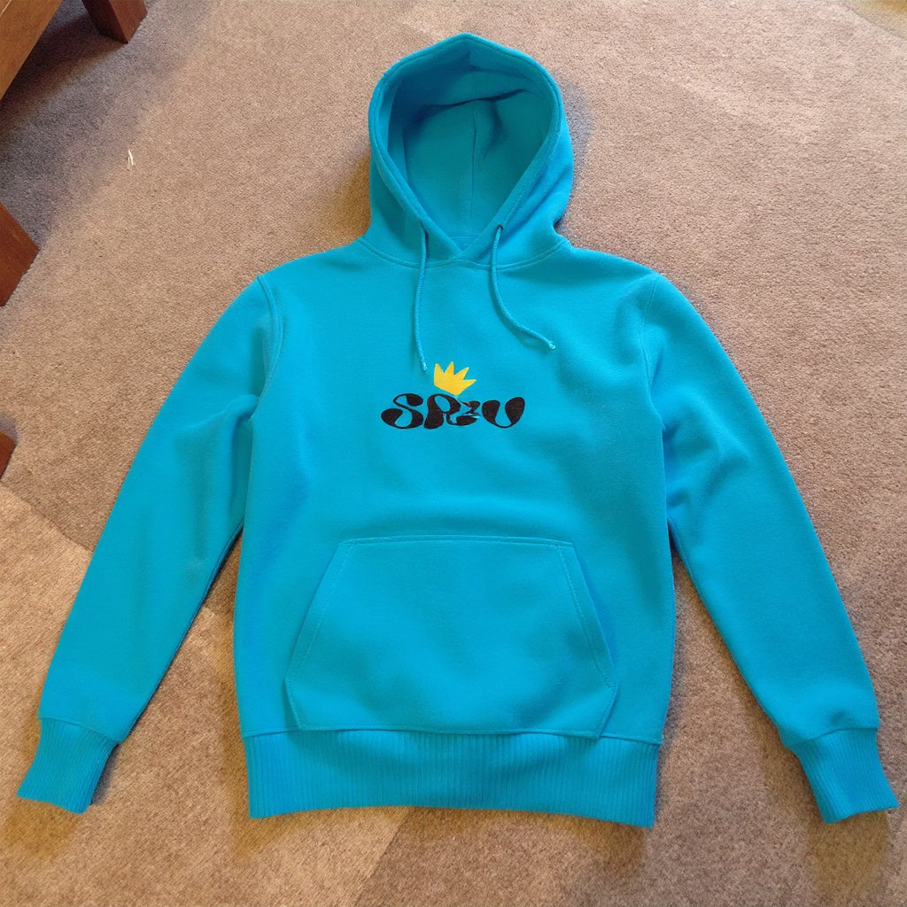 SRIVWEAR™ "ИСКАМ ДА ПОСПЯ" Синьо худи